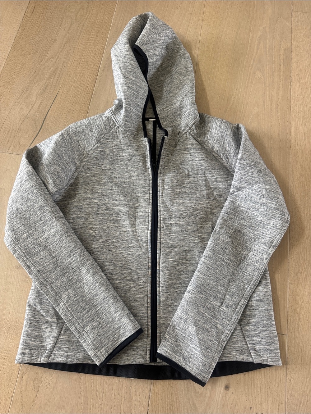 lululemon athletica Heather Gray Full-Zip Hooded Jacket